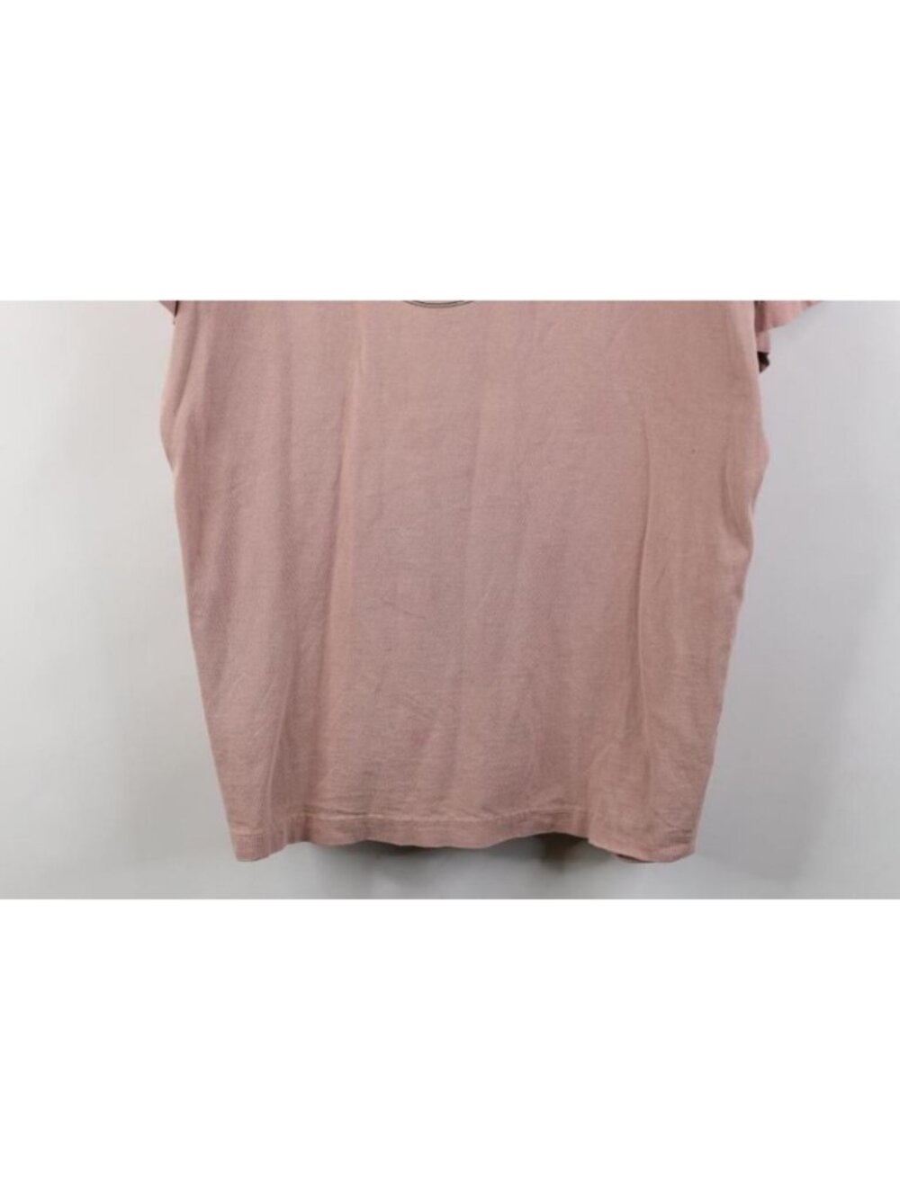 Vtg 90s Mens Medium Thrashed Spell Out University of Michigan T-Shirt Pink USA - Picture 3 of 16